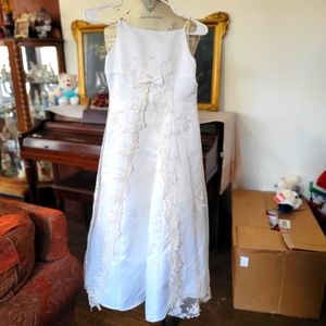 Beautiful girls white formal.